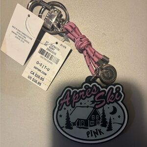 New With Tags VS  PINK APRES SKI Logo Keychain Charm
